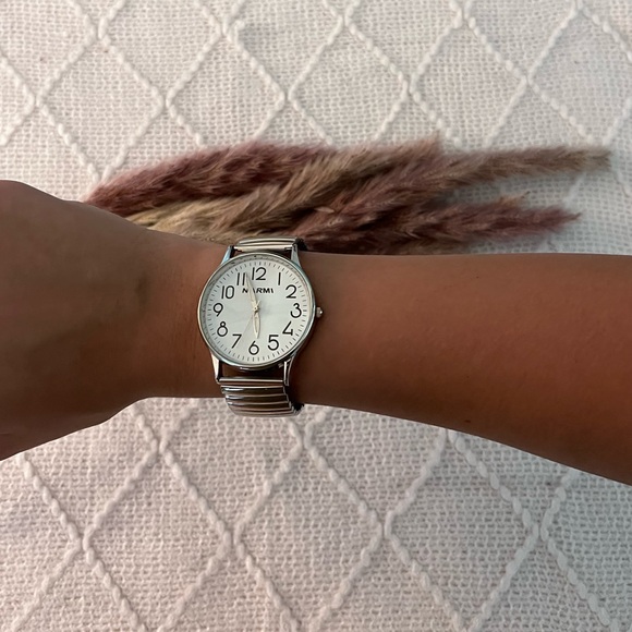 Chunky Vintage‎ Silver Bracelet Watch - Picture 1 of 8